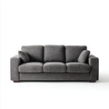 Three-Seater Fabric Sofa 200x90x85 cm - Dark Gray - Contemporary Design